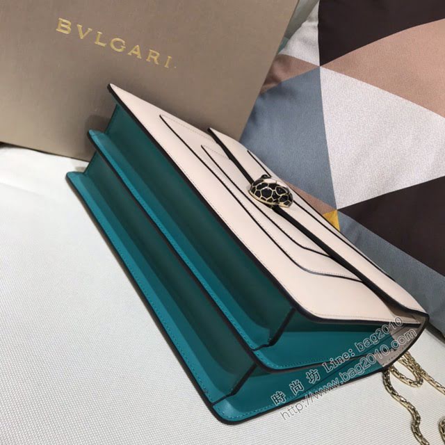Bvlgari女包 寶格麗爆款Serpenti雙層琺瑯蛇頭包 B35362 Bvlgari鏈條肩背女包  fyd1491